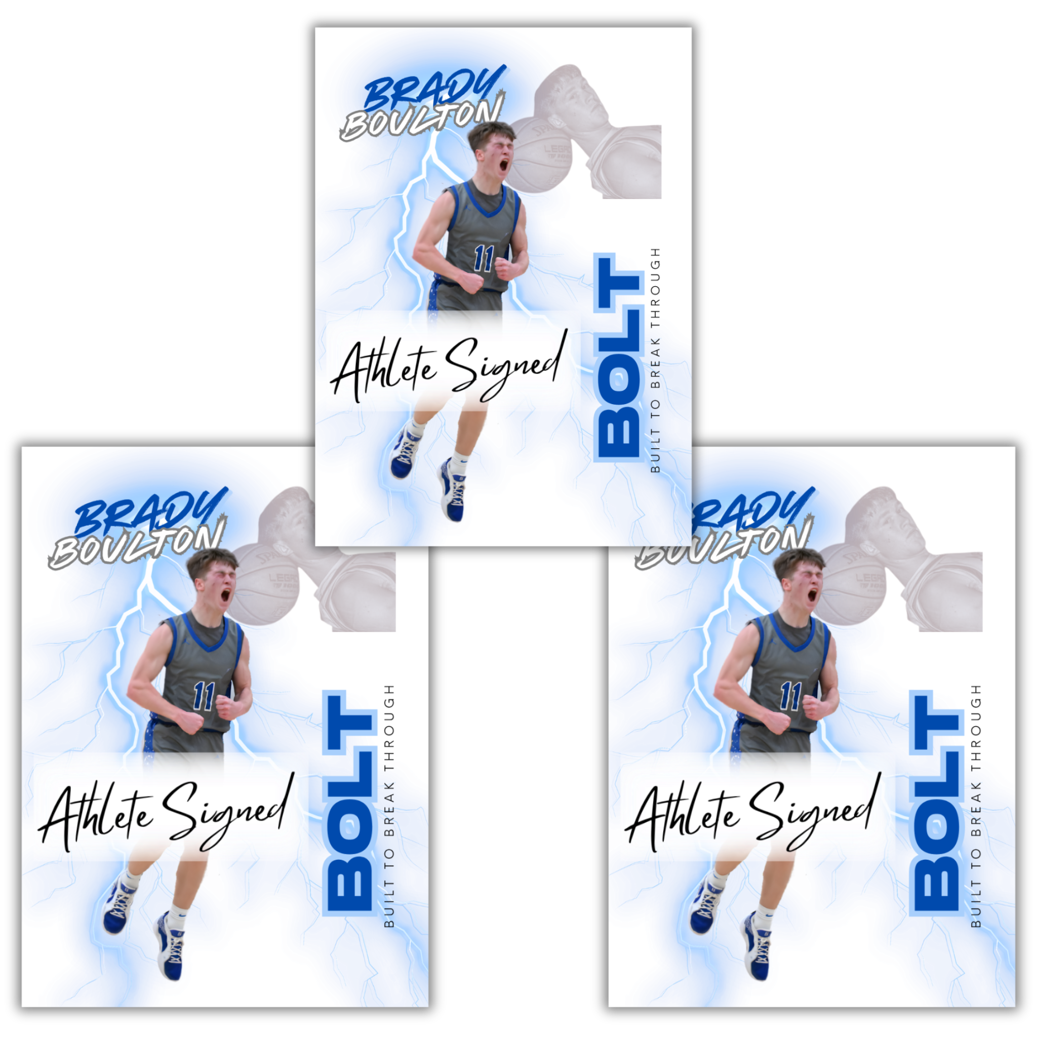 Brady Boulton ~ Autograph Edition NIL Trading Card (3-Pack)