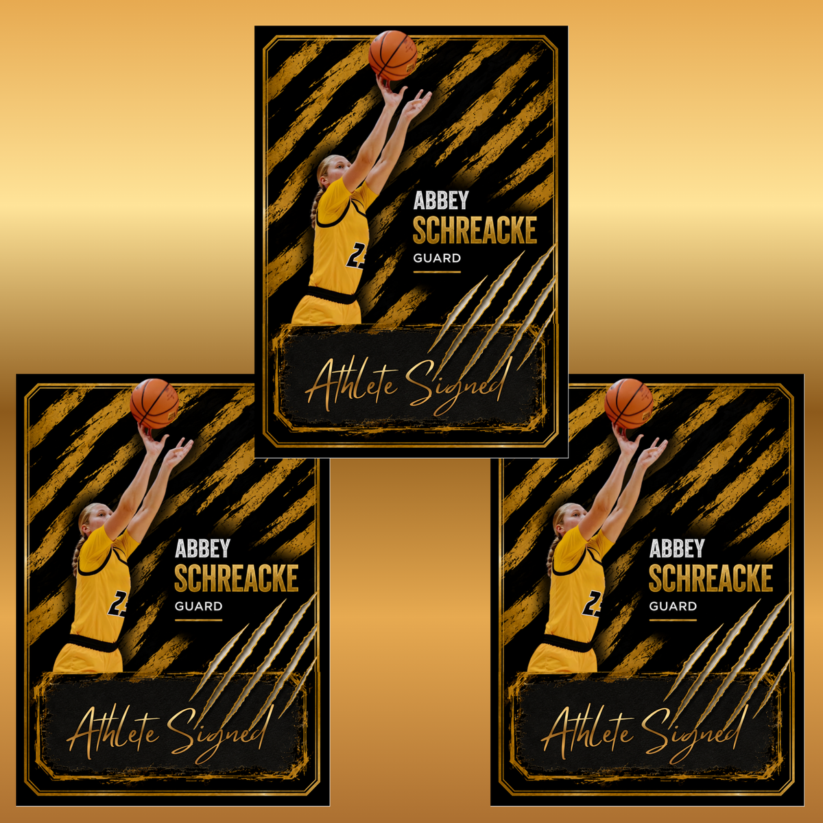 Abbey Schreacke ~ Autograph Edition NIL Trading Card (3-Pack)