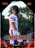 Nate Sims ~ NIL Debut Trading Card