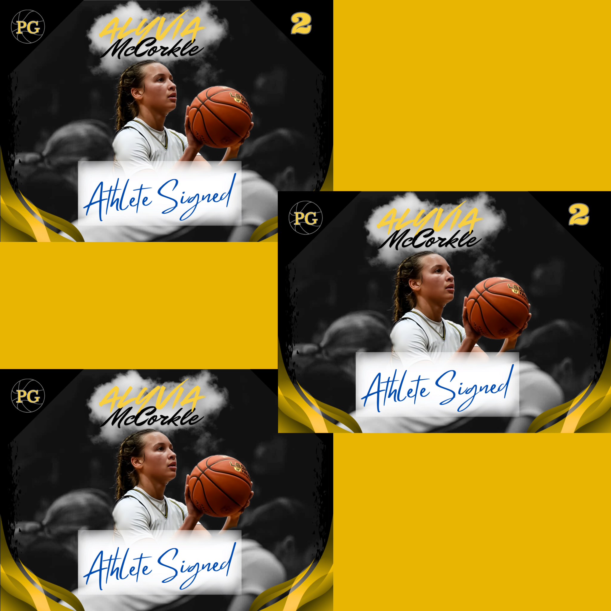 Alyvia McCorkle ~ Autograph Edition NIL Trading Card (3-Pack)