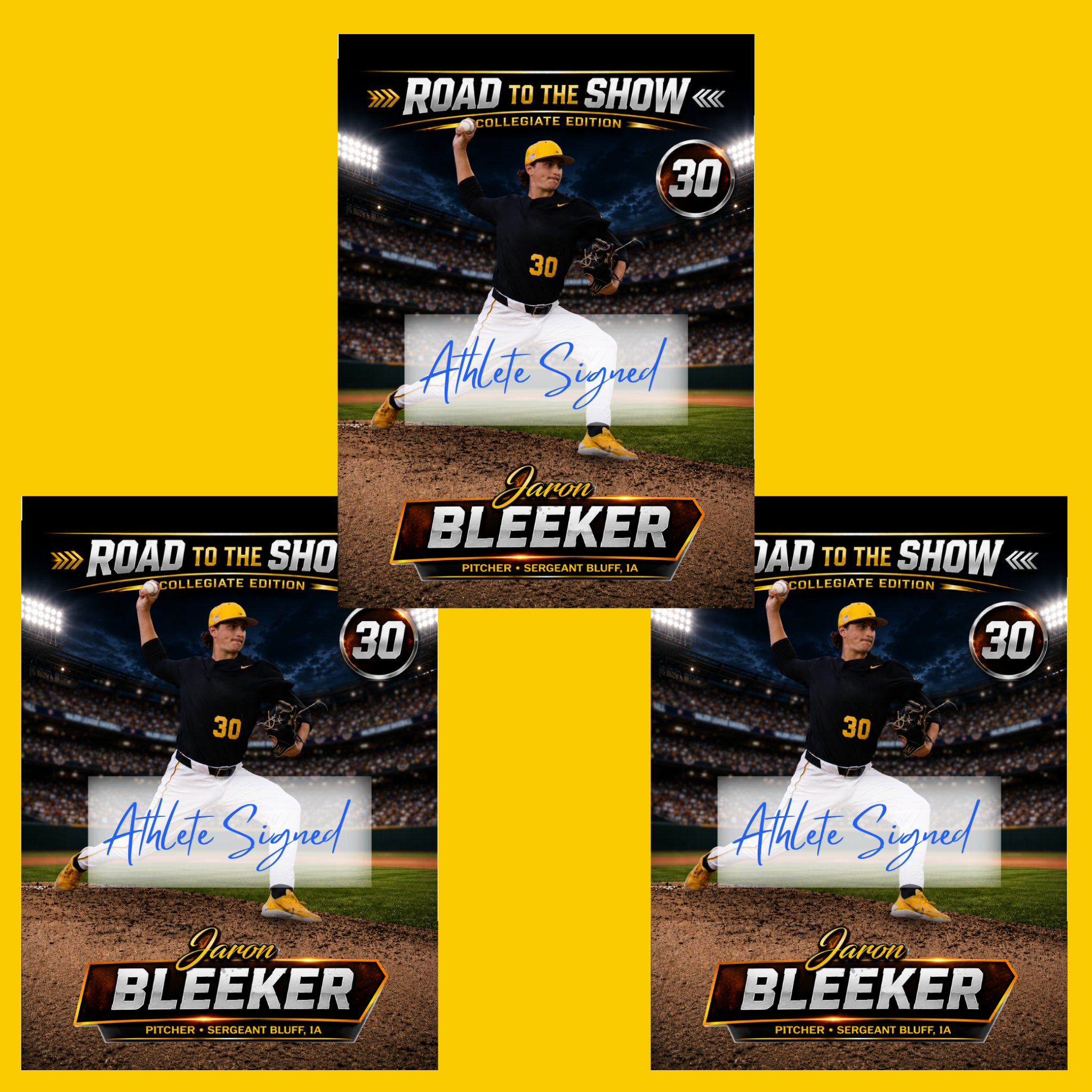 Jaron Bleeker ~ Autograph Edition NIL Trading Card (3-Pack)