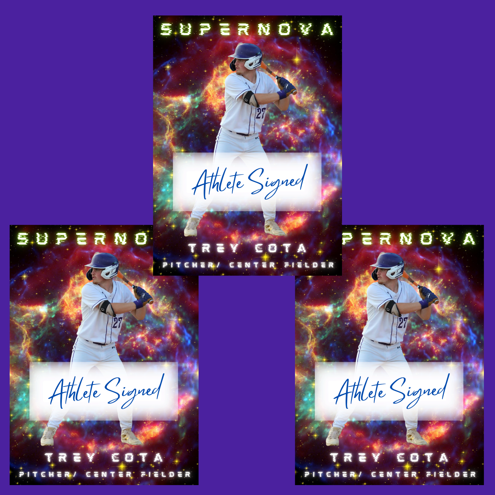 Trey Cota ~ Autograph Edition NIL Trading Card (3-Pack)