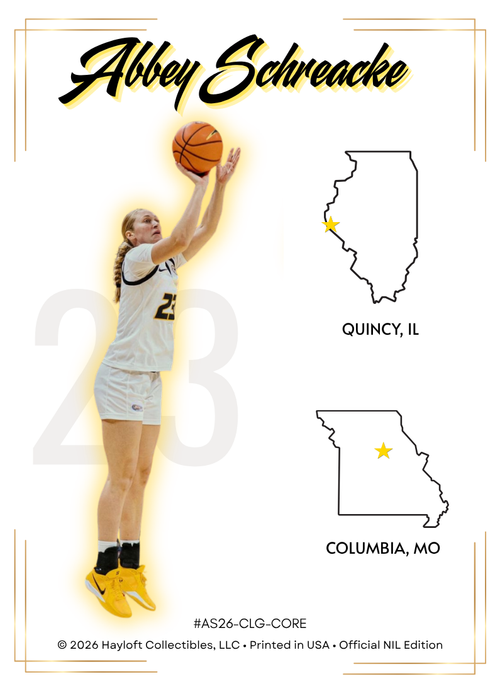 Abbey Schreacke ~ NIL Debut Trading Card