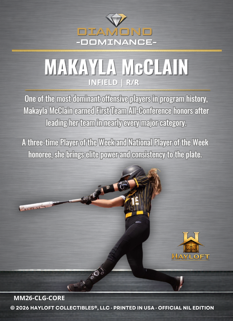 Makayla McClain ~ NIL Debut Trading Card