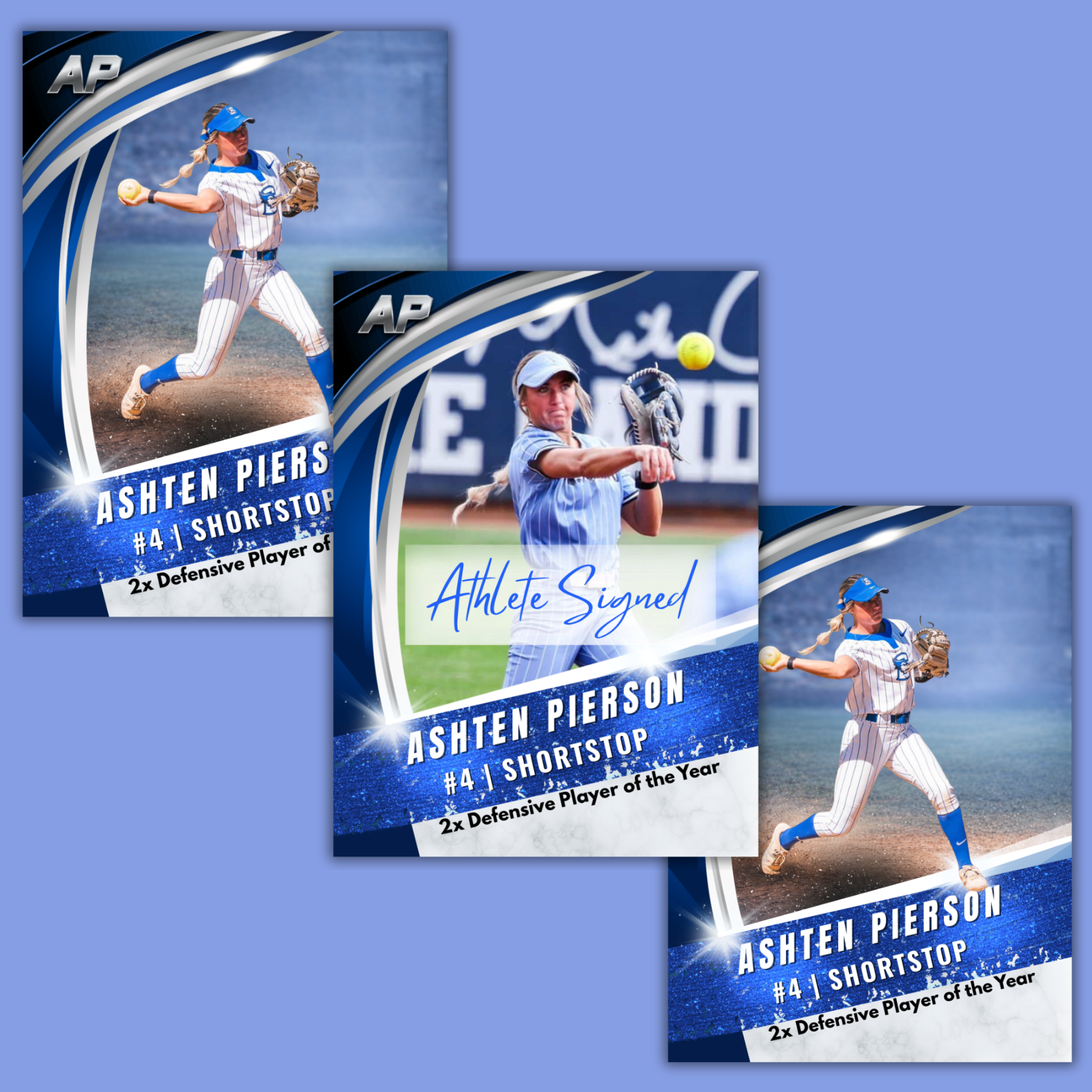 Ashten Pierson ~ 3-Card NIL Collector’s Bundle