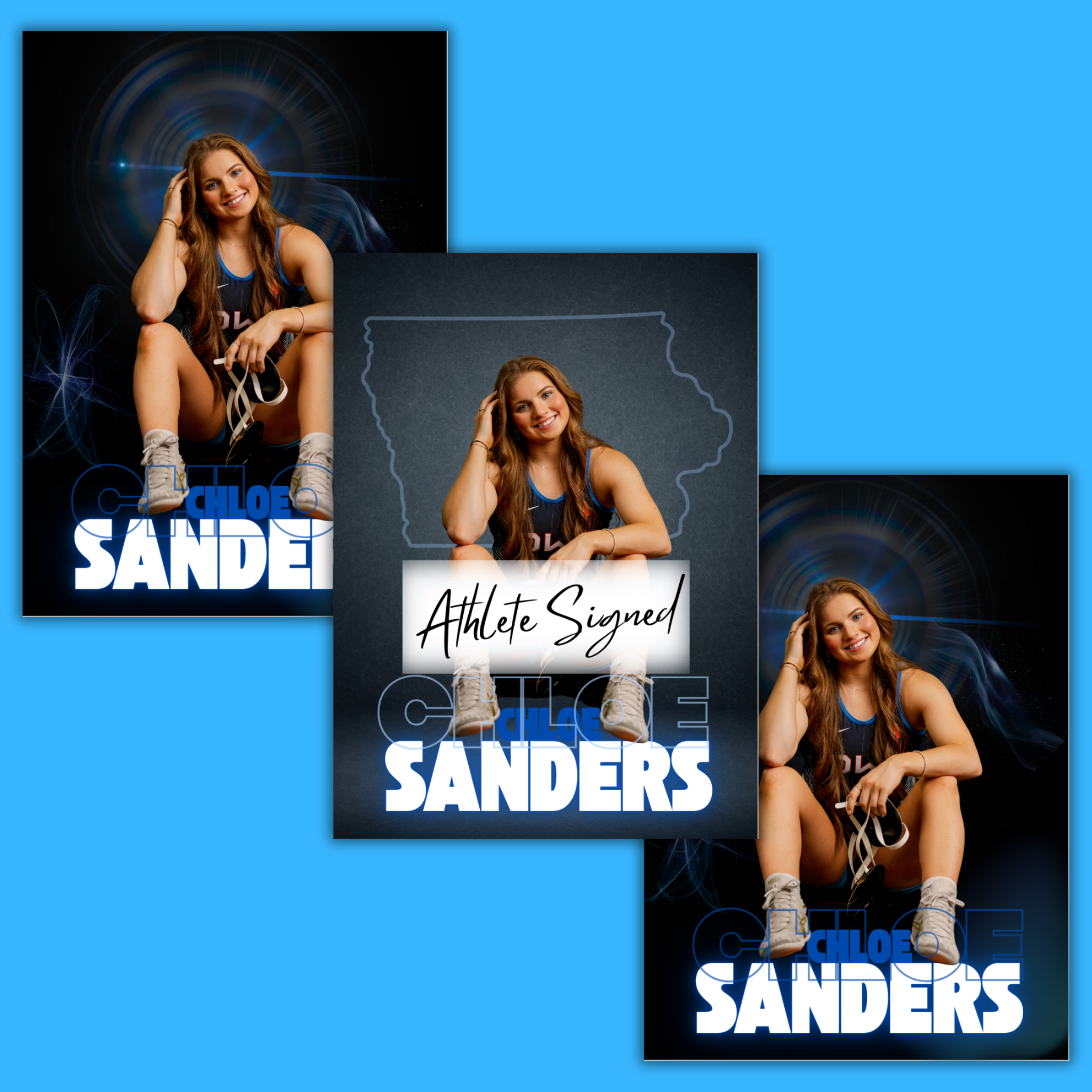 Chloe Sanders ~ 3-Card NIL Collector’s Bundle