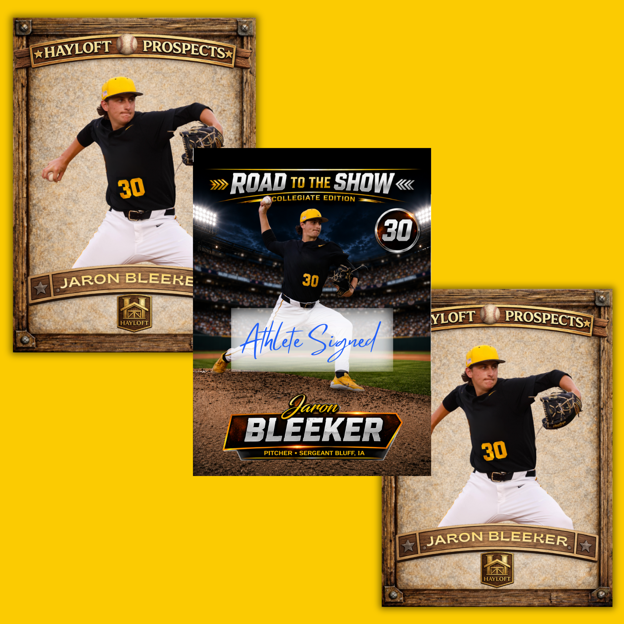 Jaron Bleeker ~ 3-Card NIL Collector’s Bundle