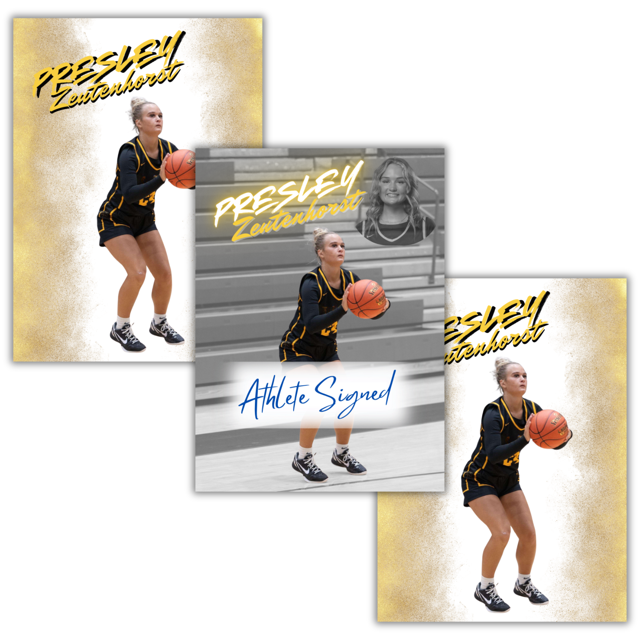 Presley Zeutenhorst ~ 3-Card NIL Collector’s Bundle