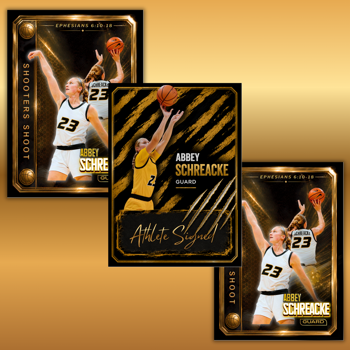 Abbey Schreacke ~ 3-Card NIL Collector’s Bundle