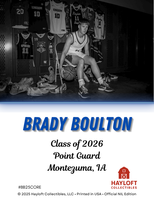 Brady Boulton ~ NIL Debut Trading Card