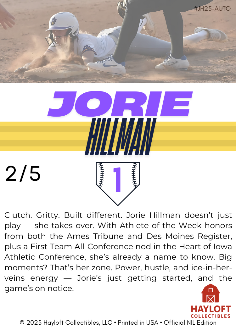 Jorie Hillman – Autographed NIL Trading Card