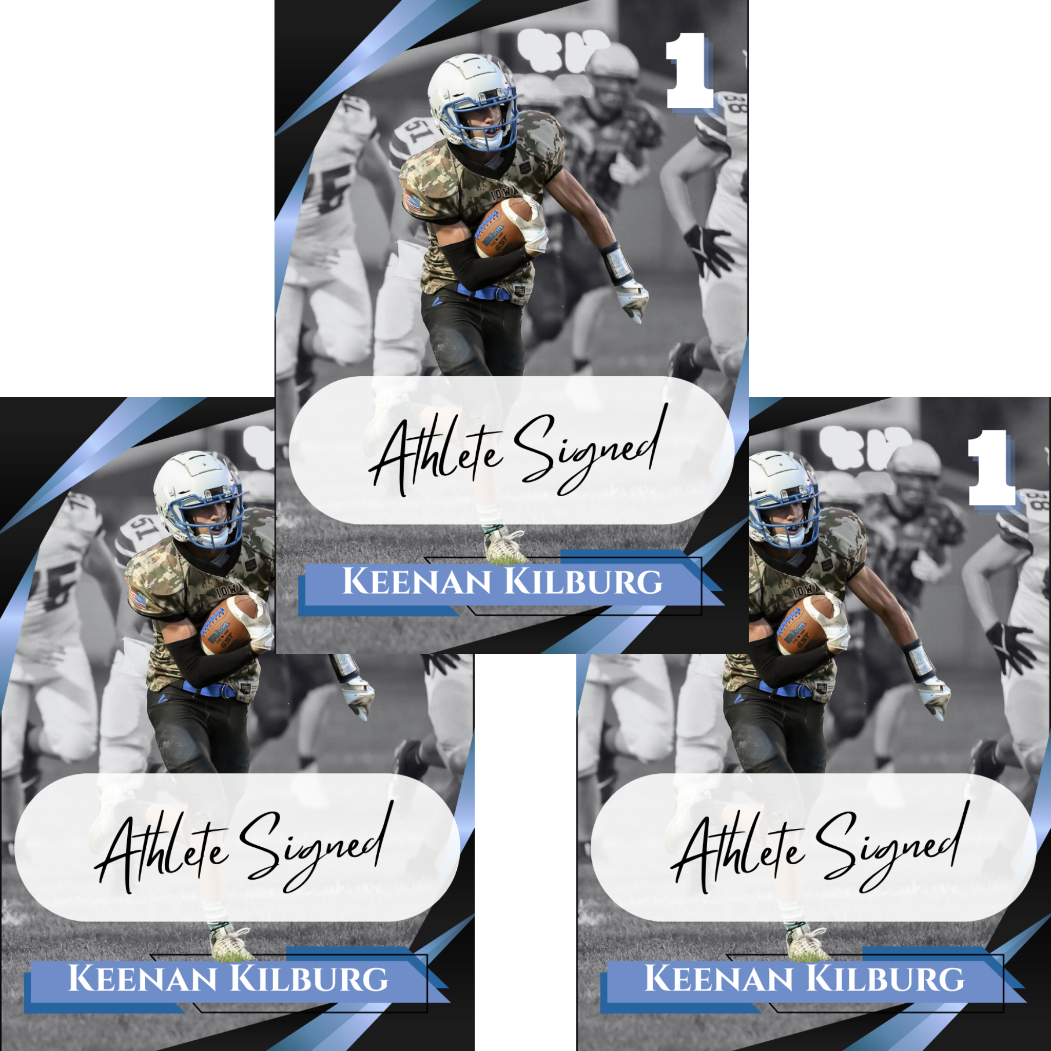 Keenan Kilburg – Autograph Edition NIL Trading Card (3-Pack)