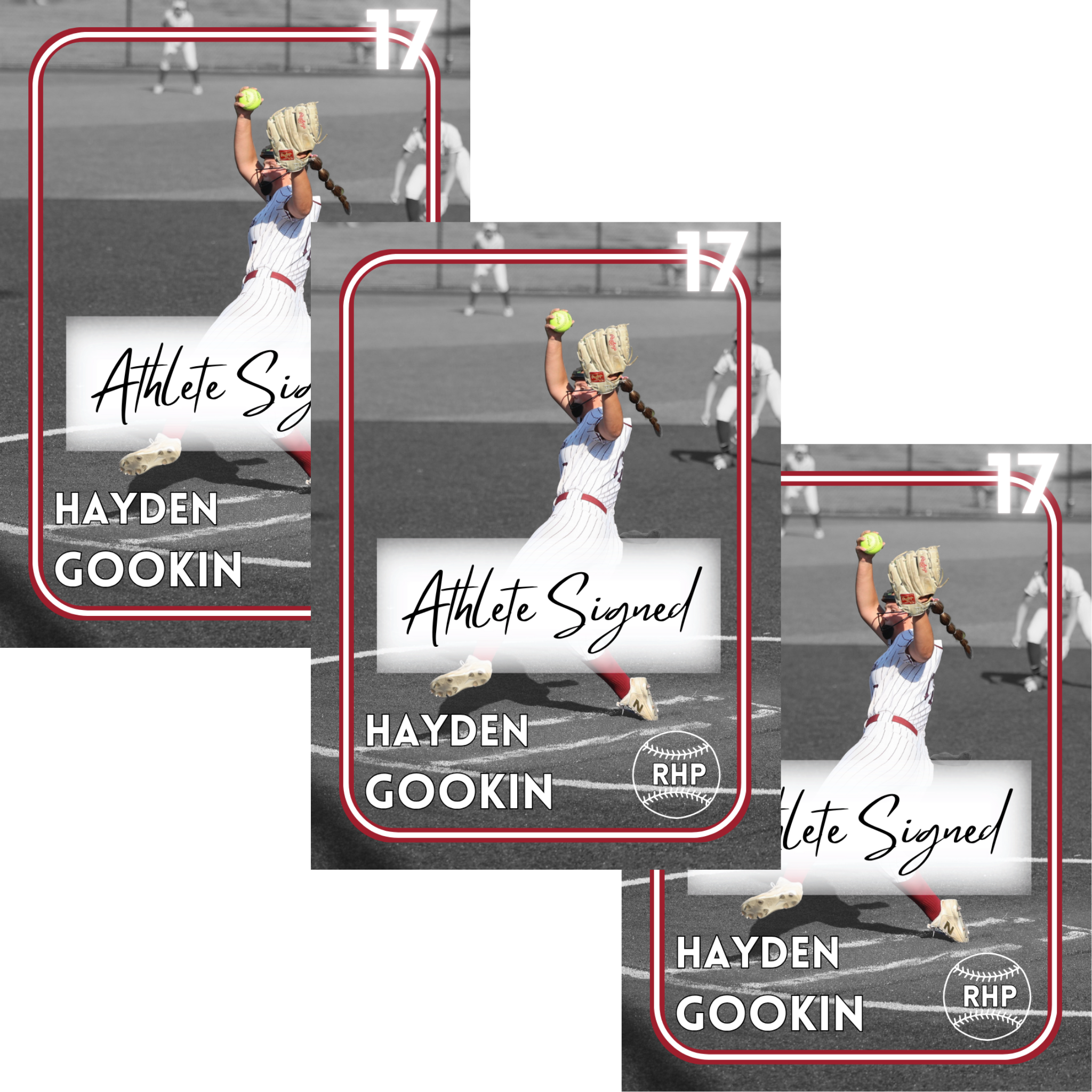 Hayden Gookin ~ Autograph Edition NIL Trading Card (3-Pack)