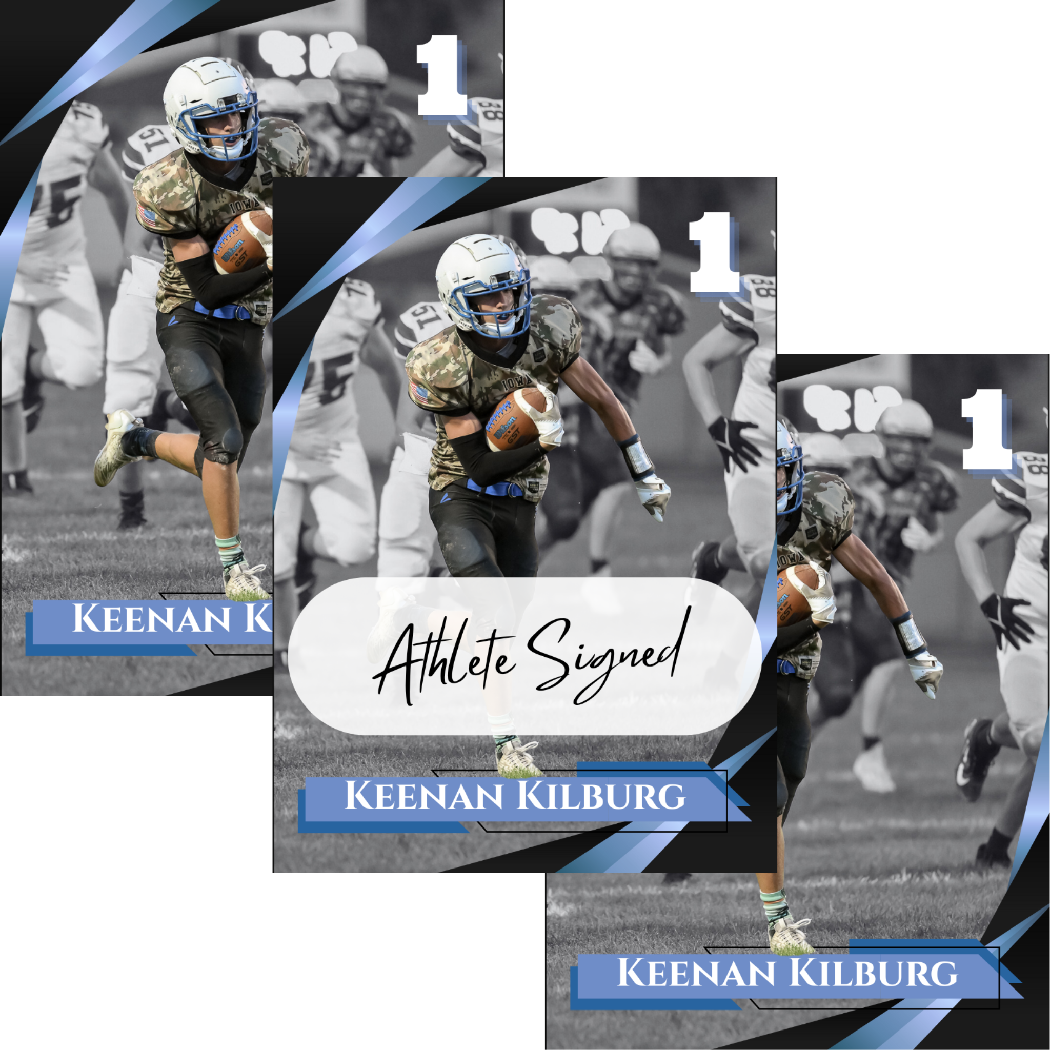 Keenan Kilburg 3-Card NIL Collector’s Bundle