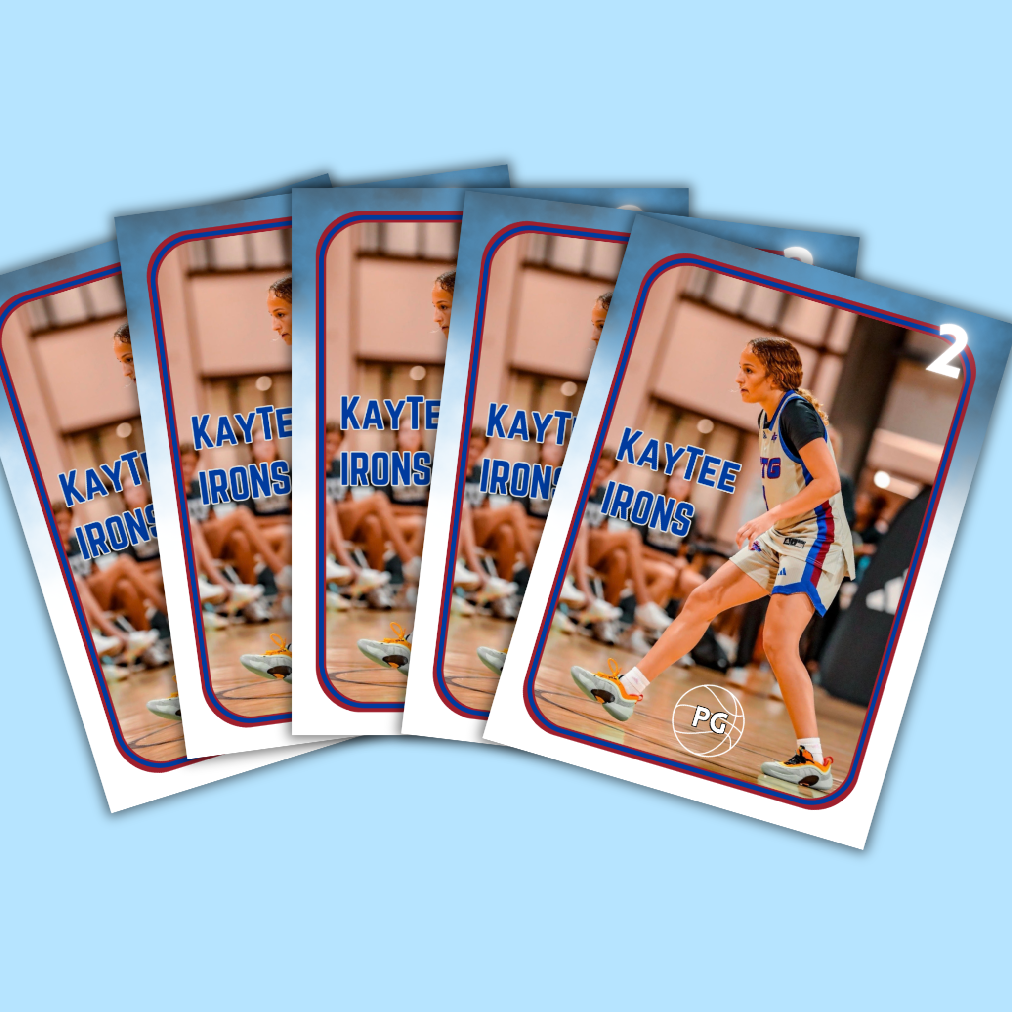 KayTee Irons ~ NIL Debut Trading Card (5-Pack)