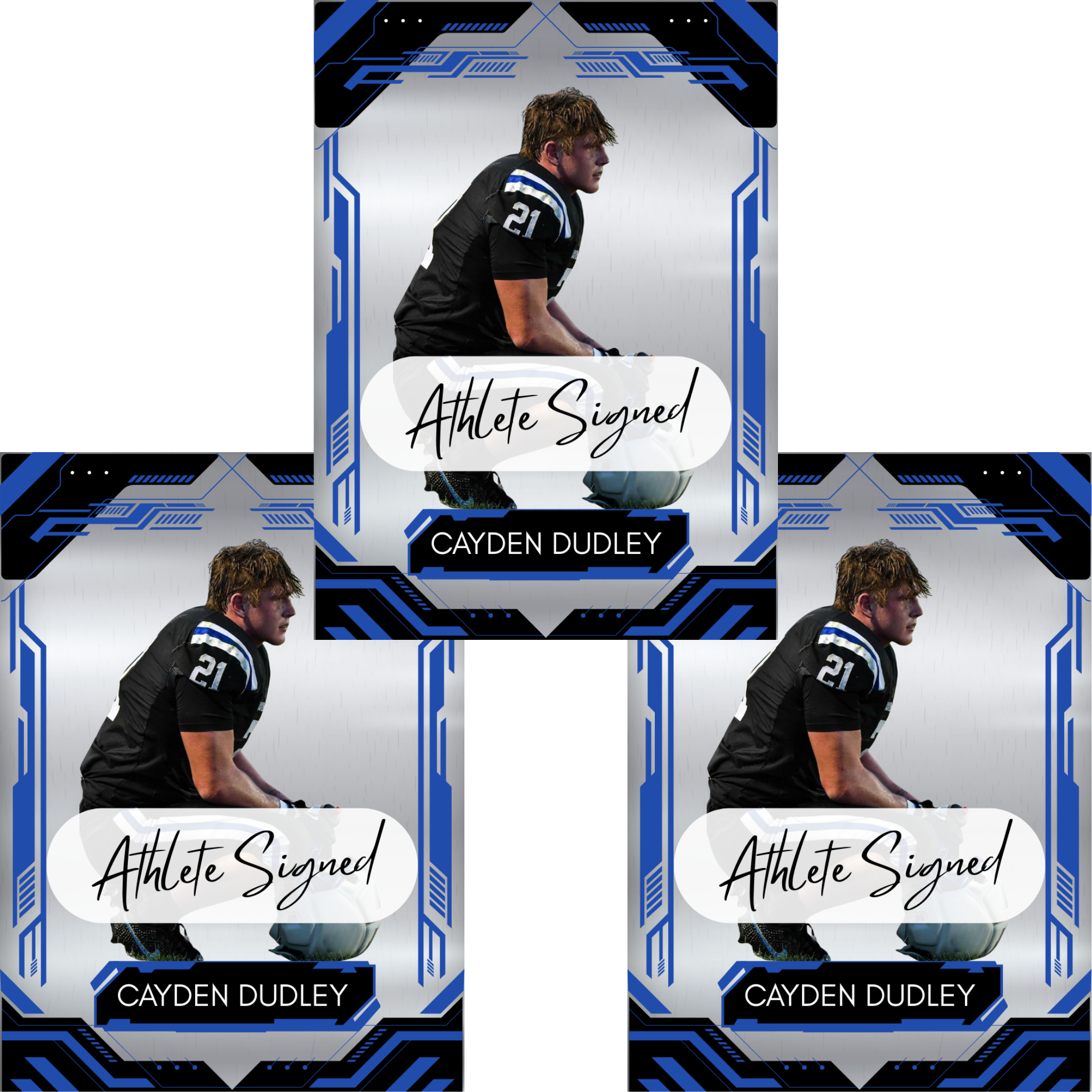 Cayden Dudley ~ Autograph Edition NIL Trading Card (3-Pack)