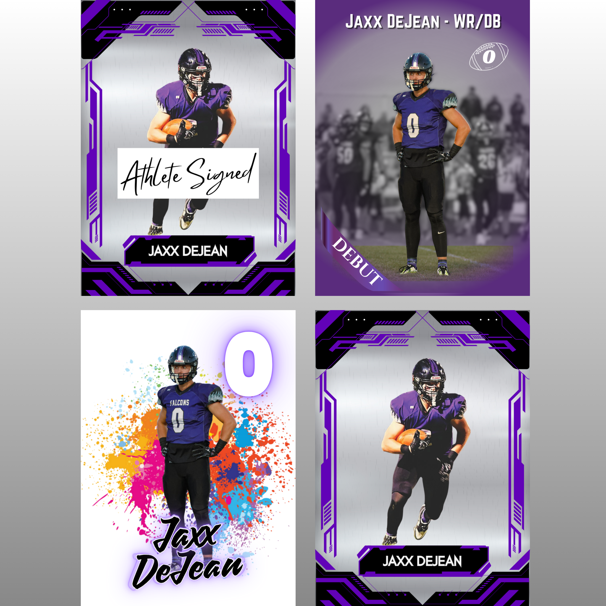 Jaxx DeJean ~ 4-Card NIL Collector’s Bundle