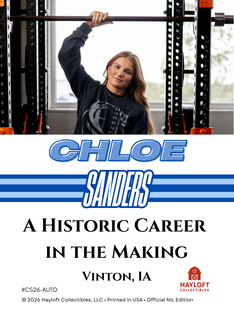 Chloe Sanders ~ Autographed NIL Trading Card