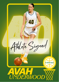 Avah Underwood ~ Autographed NIL Trading Card