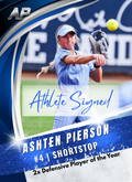 Ashten Pierson ~ Autographed NIL Trading Card