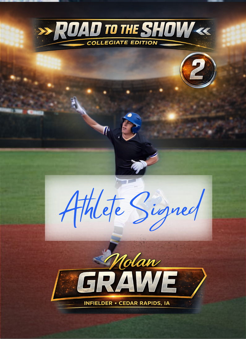 Nolan Grawe ~ Autographed NIL Trading Card
