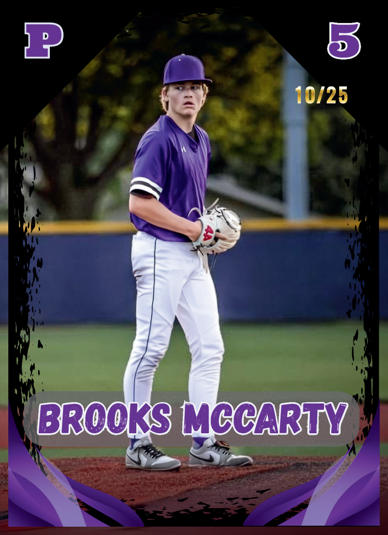 Brooks McCarty – Limited Edition NIL Trading Card