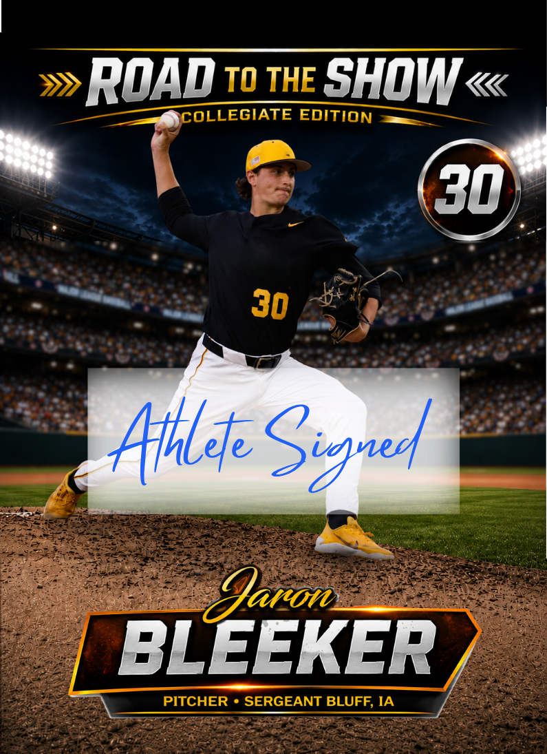Jaron Bleeker ~ Autographed NIL Trading Card
