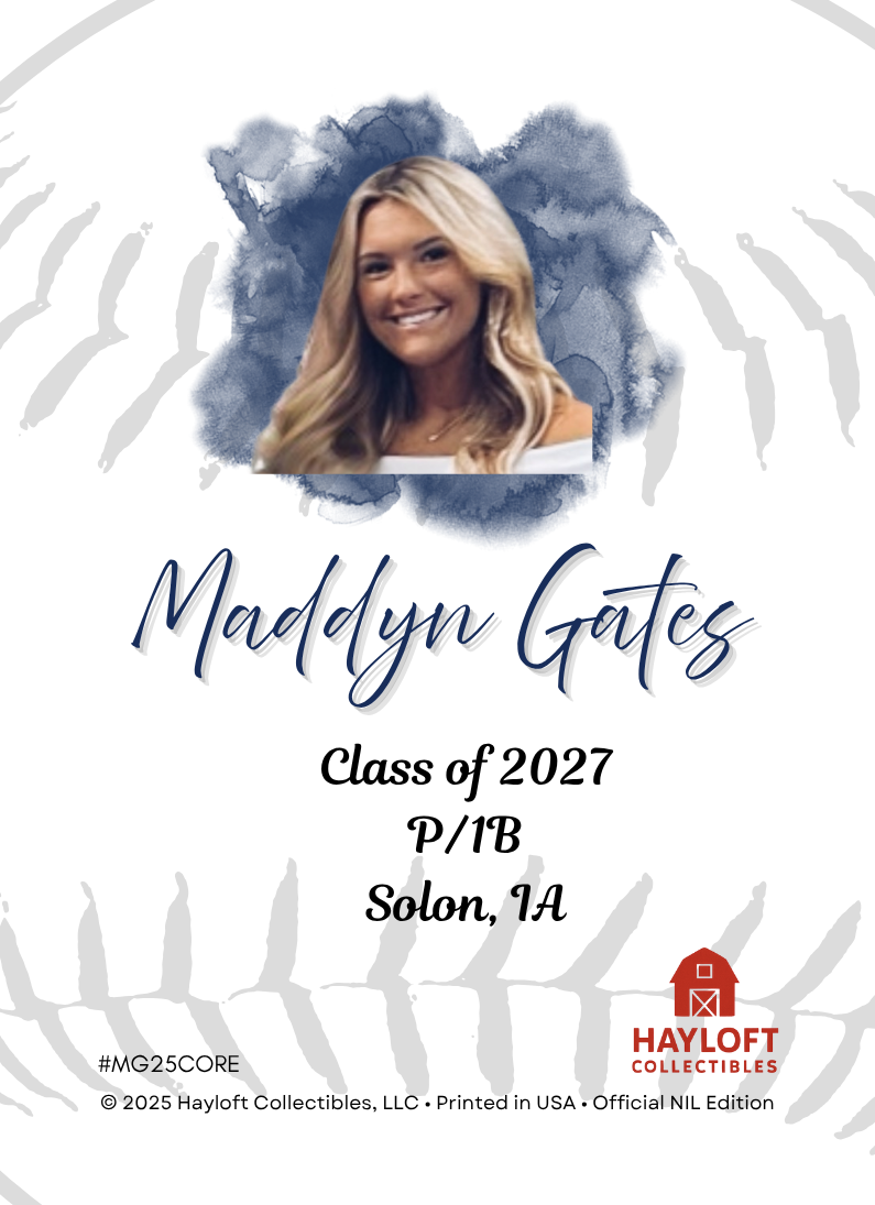 Maddyn Gates – NIL Debut Trading Card