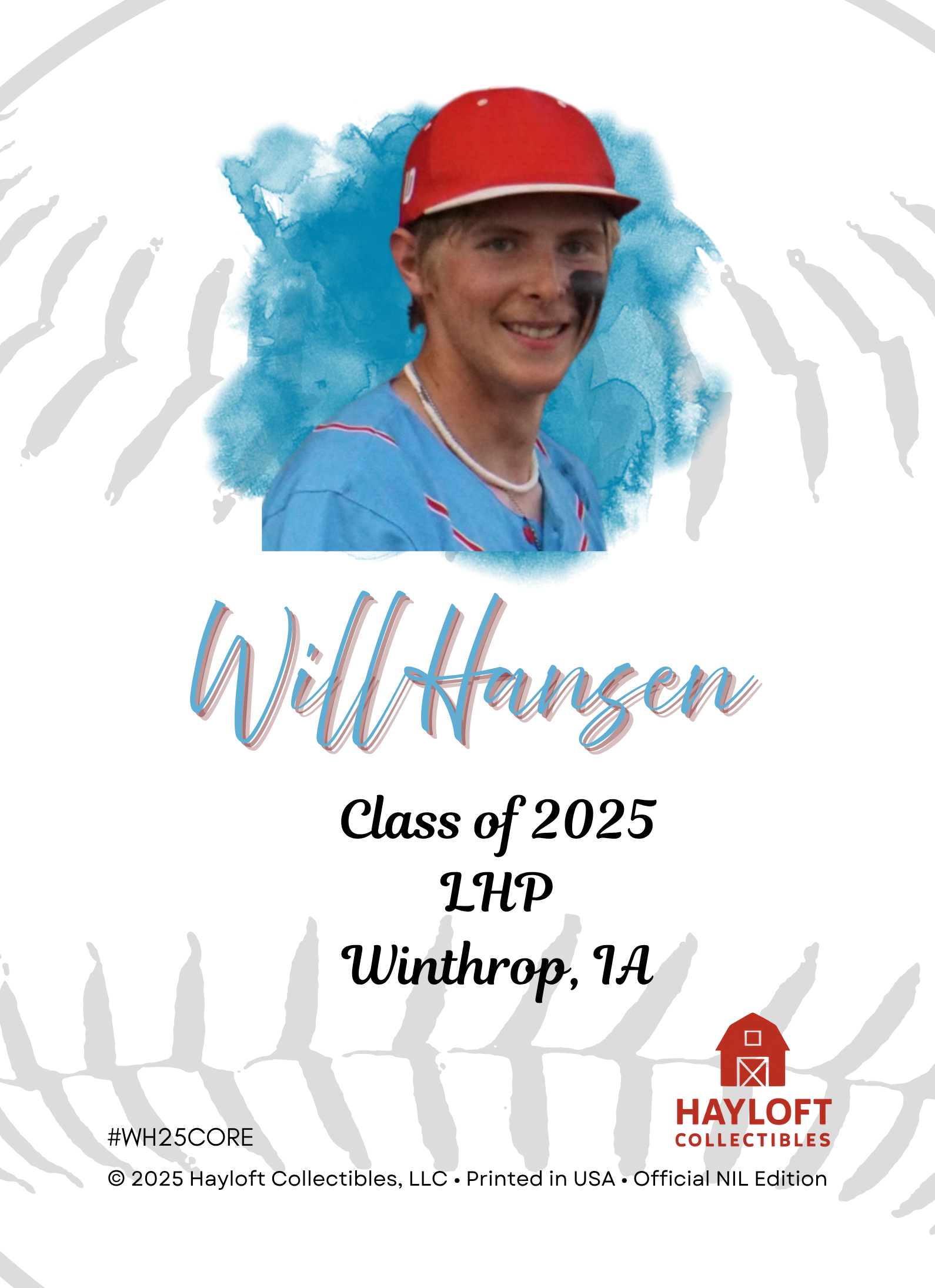 Will Hansen – NIL Debut Trading Card